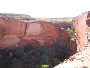 Sheer cliffs at Kings Canyon