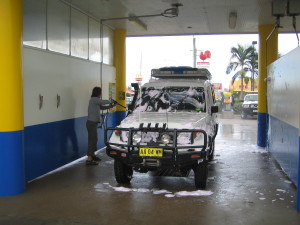 Washing the Troopy