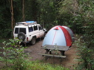 Camping at Eungella