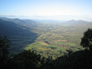 View over the valley from Eungella