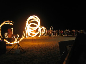 Fire Dance display in Cairns