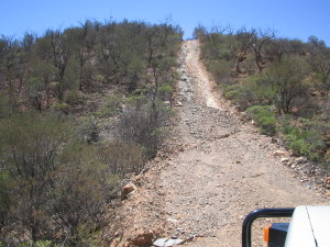 Arkaroola - Steep 4WD climb
