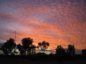 Sunset at Roxby Downs