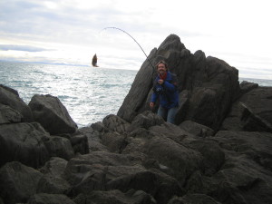 Fishing at Badgers Beach