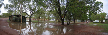 Daly Waters camping area next to the Pub