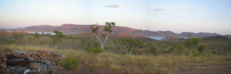 Lake Argyle - Lookout from Love Chair and Bed