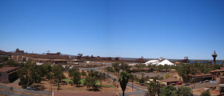 Port Hedland view over salt mounds