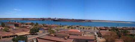 Port Hedland - view over port